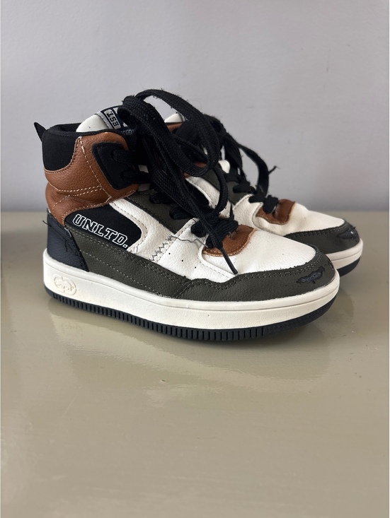 Other - UNLTD High Top Sneakers in Multi-Color with Zipper Detail Boys Size 12 Kids